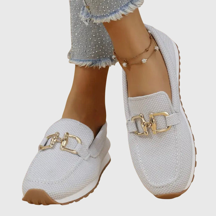 Rosemarie Sneaker Slipper in Weiss von oben