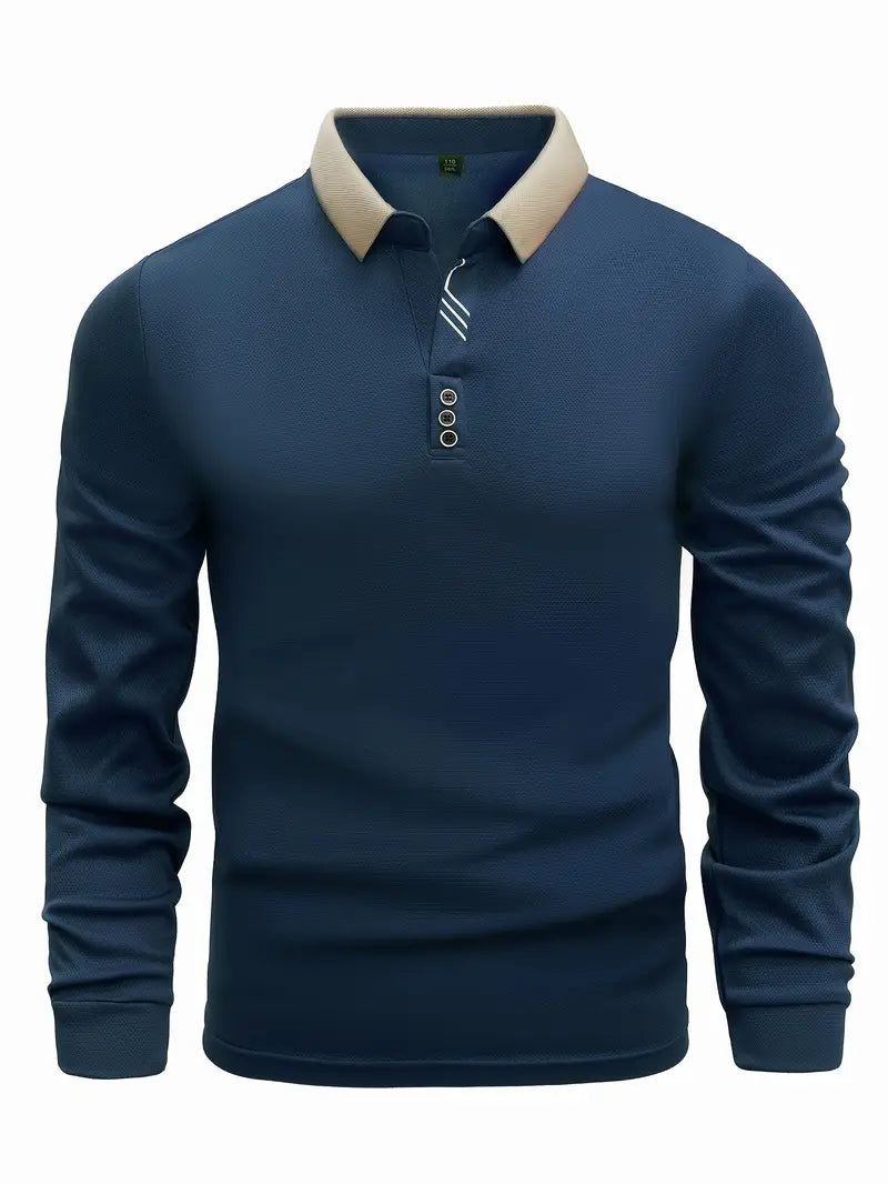 Jürg - Polo-Pullover in Marineblau