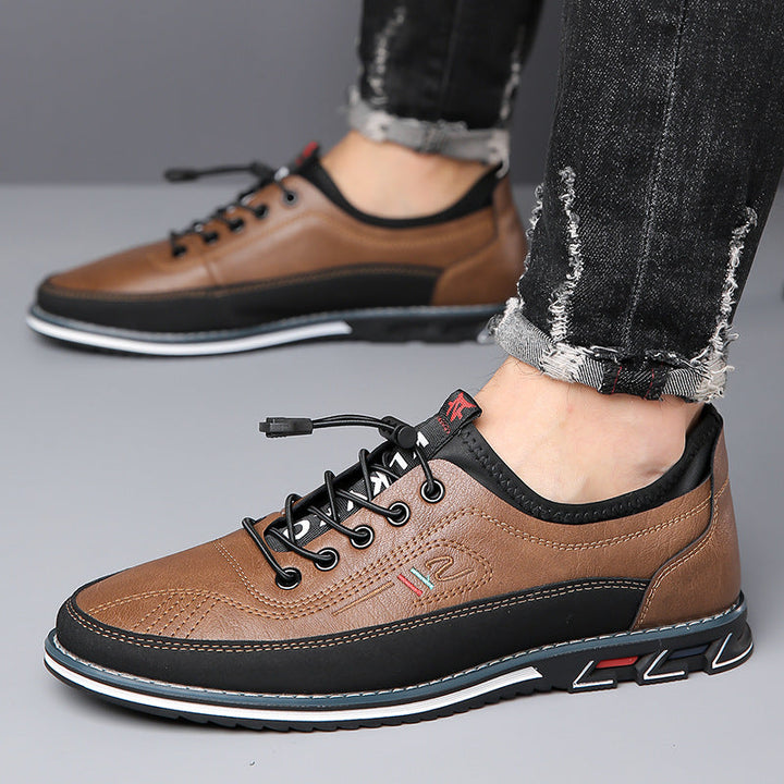 Dieter - Lässige Schuhe in Dunkelbraun, Seitenansicht