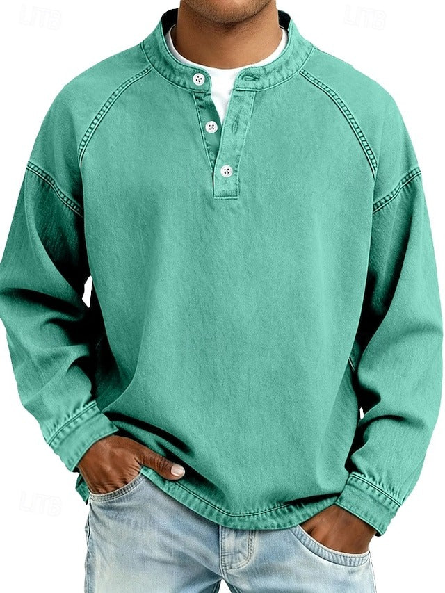 Fritz Henley-Shirt in Hellgrün
