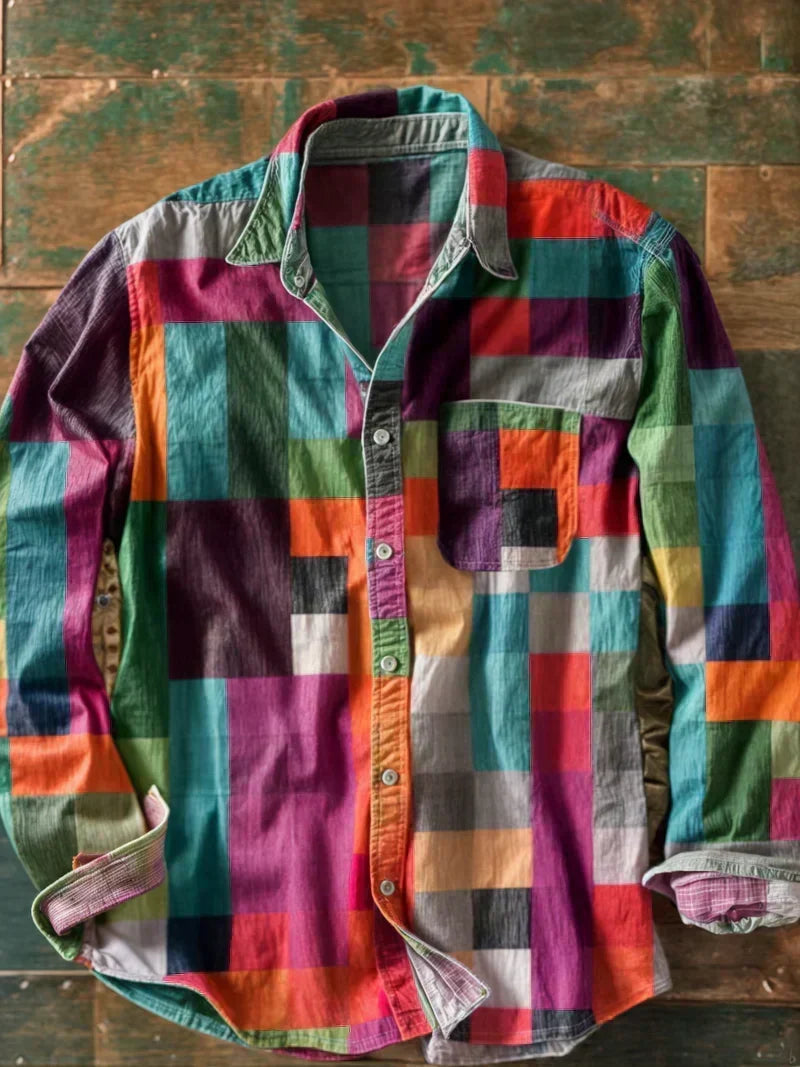 Bruno Patchwork Hemd in Mehrfarbig 2
