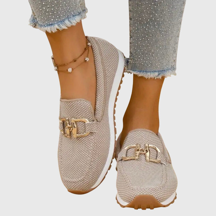 Rosemarie Sneaker Slipper in Beige