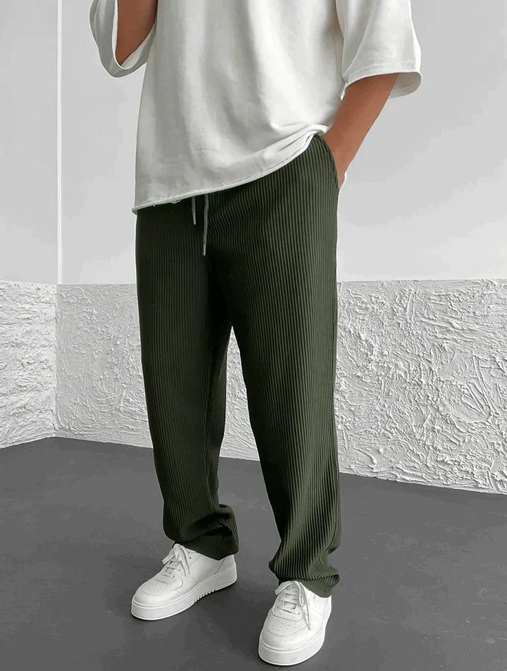 Bernd Freizeithose in Grün, Nahansicht