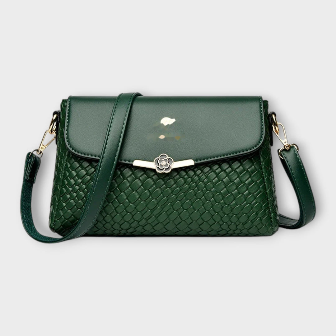 Beatrix - Luxuriöse Schultertasche in Grün