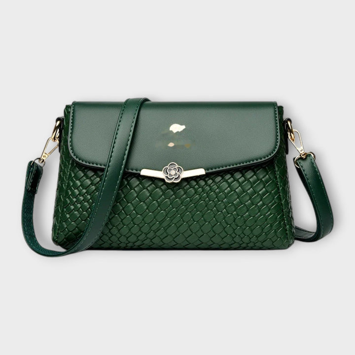 Beatrix - Luxuriöse Schultertasche in Grün