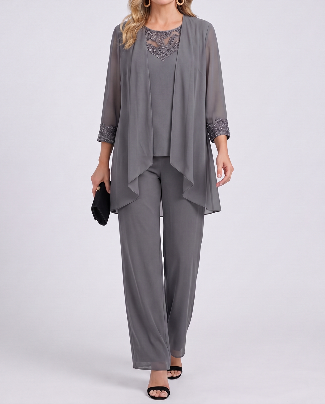 Gaby dreiteiliges Set in Grau