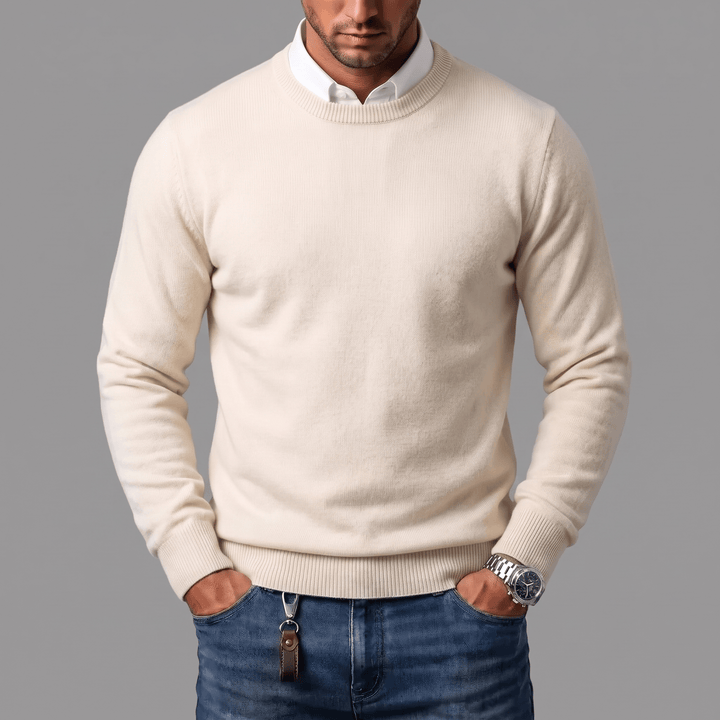 Hans-Peter Pullover in Beige