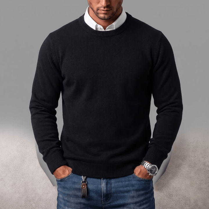 Hans-Peter Pullover in Schwarz