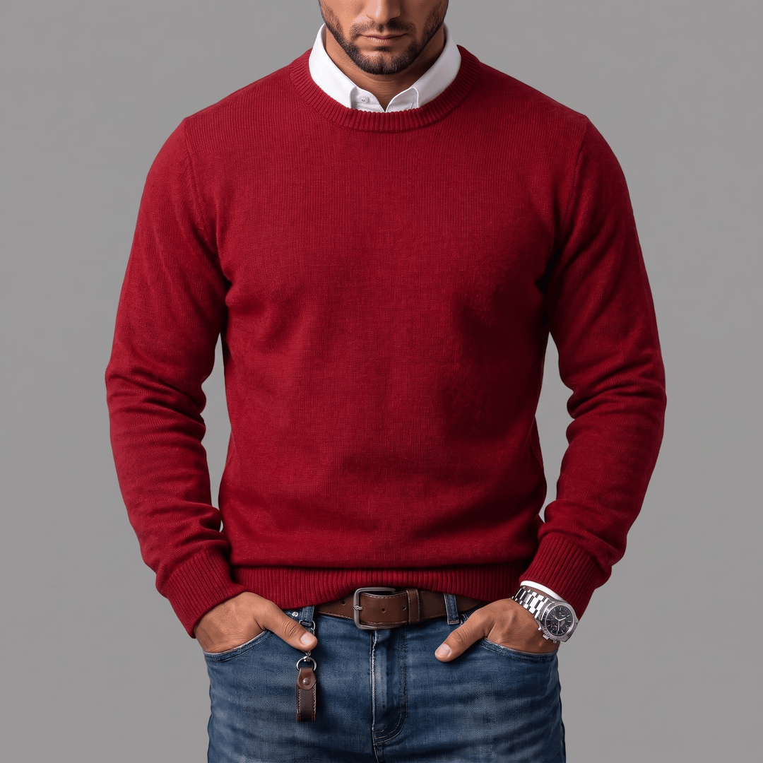 Hans-Peter Pullover in Rot