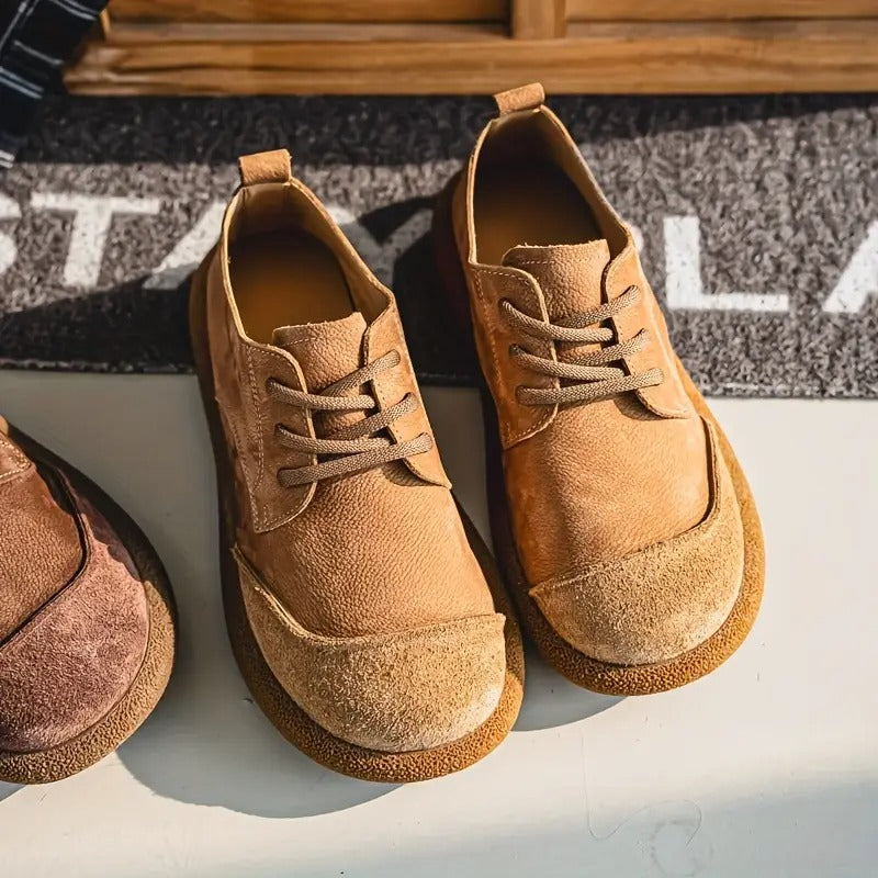 Albert Komfortschuh in Khaki, Seitenansicht
