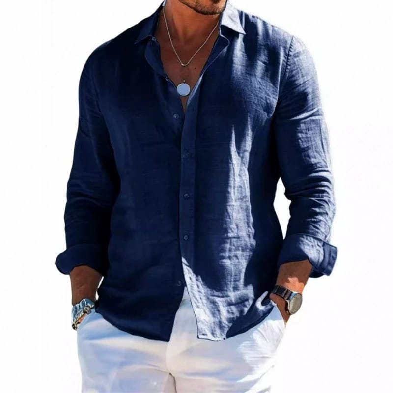 Hansjörg Hemd in Marineblau