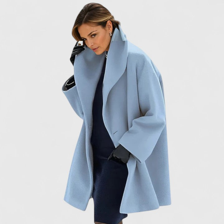 Marianne Eleganter Mantel in Blau