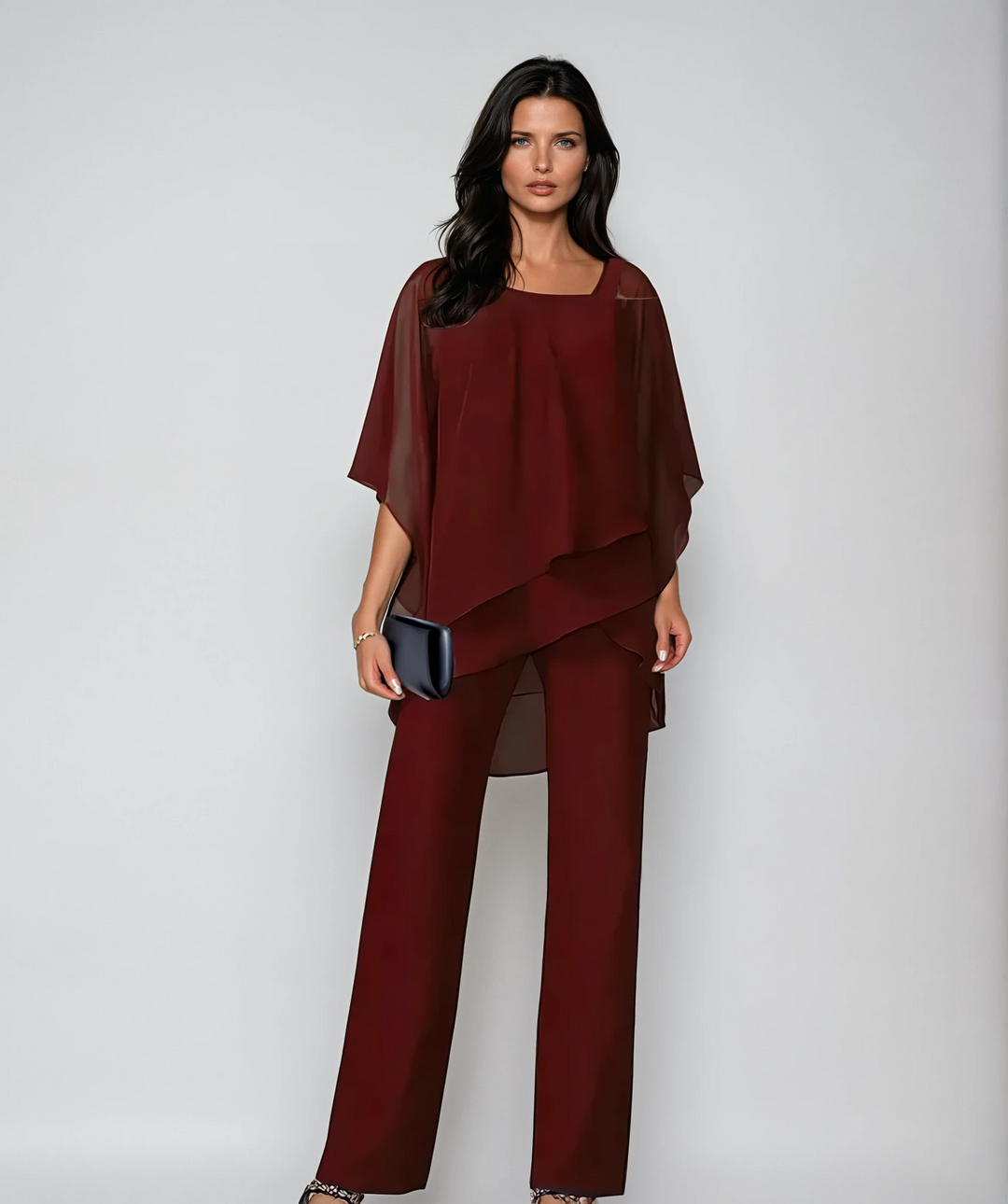Dorothea zweiteiliges Ensemble in Rot