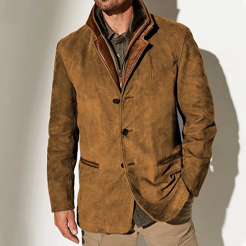Hans – Elegante Vintage-Jacke in Braun