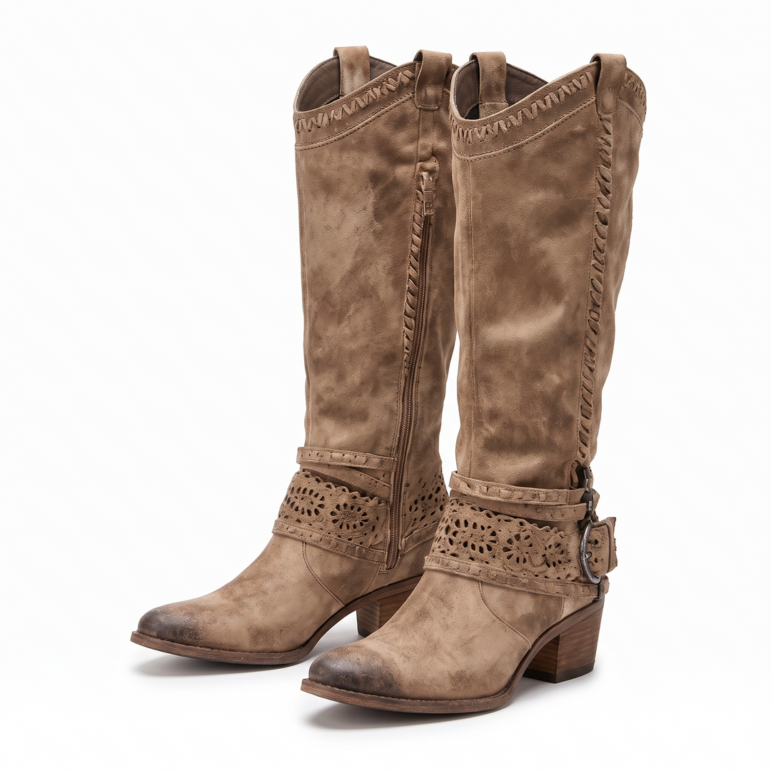 Liselotte Westernstiefel in Khaki