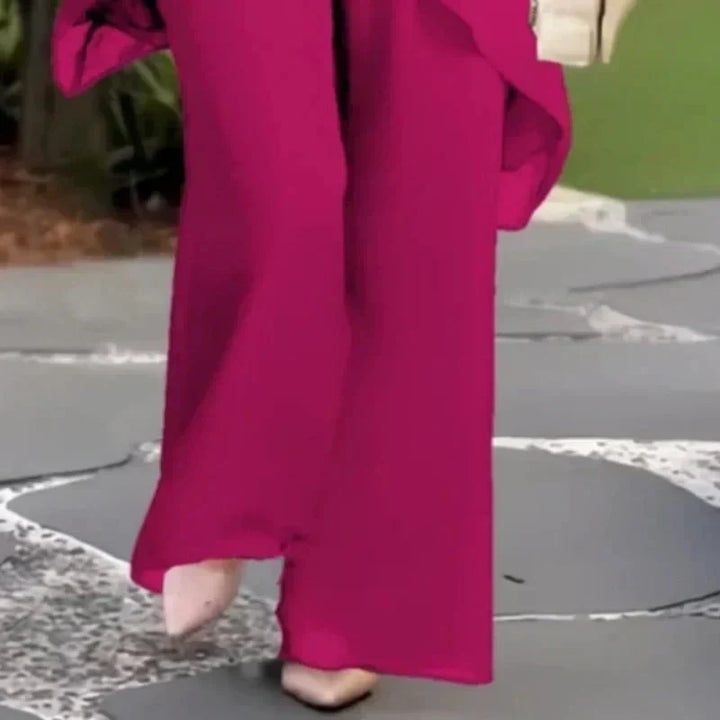 Sandra weite Hose in Fuchsia