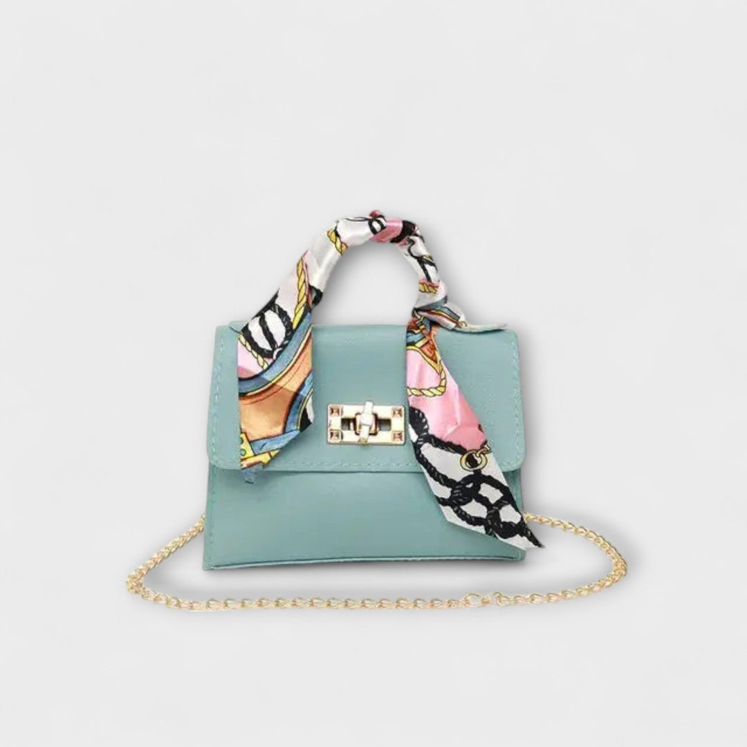 Ines Handtasche mit Schal in Blau
