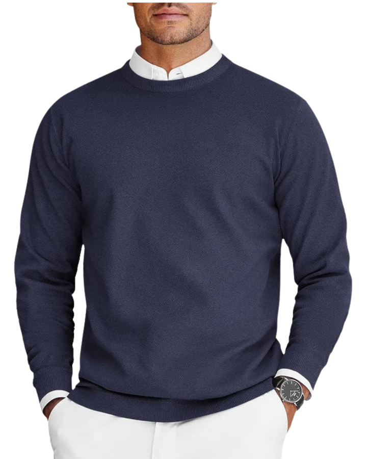 Ueli - Pullover in Blau, Vorderansicht
